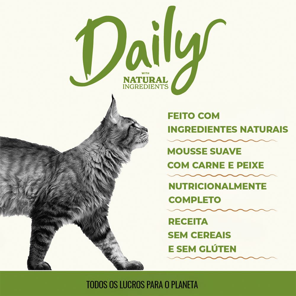 ALMO CAT DAILY - ATUM E BACALHAU (Tetra Pak 90 Gr.)