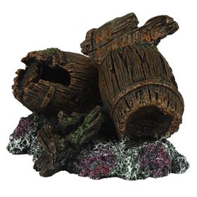 DECORAÇÃO PARA AQUÁRIO - BARRIS "NO FISHING"