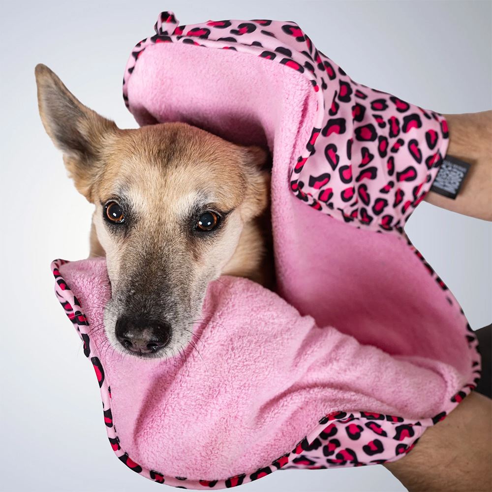 MAX & MOLLY - TOALHA PARA ENXAGUAR "LEOPARD PINK"