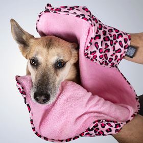 MAX & MOLLY - TOALHA PARA ENXAGUAR "LEOPARD PINK"