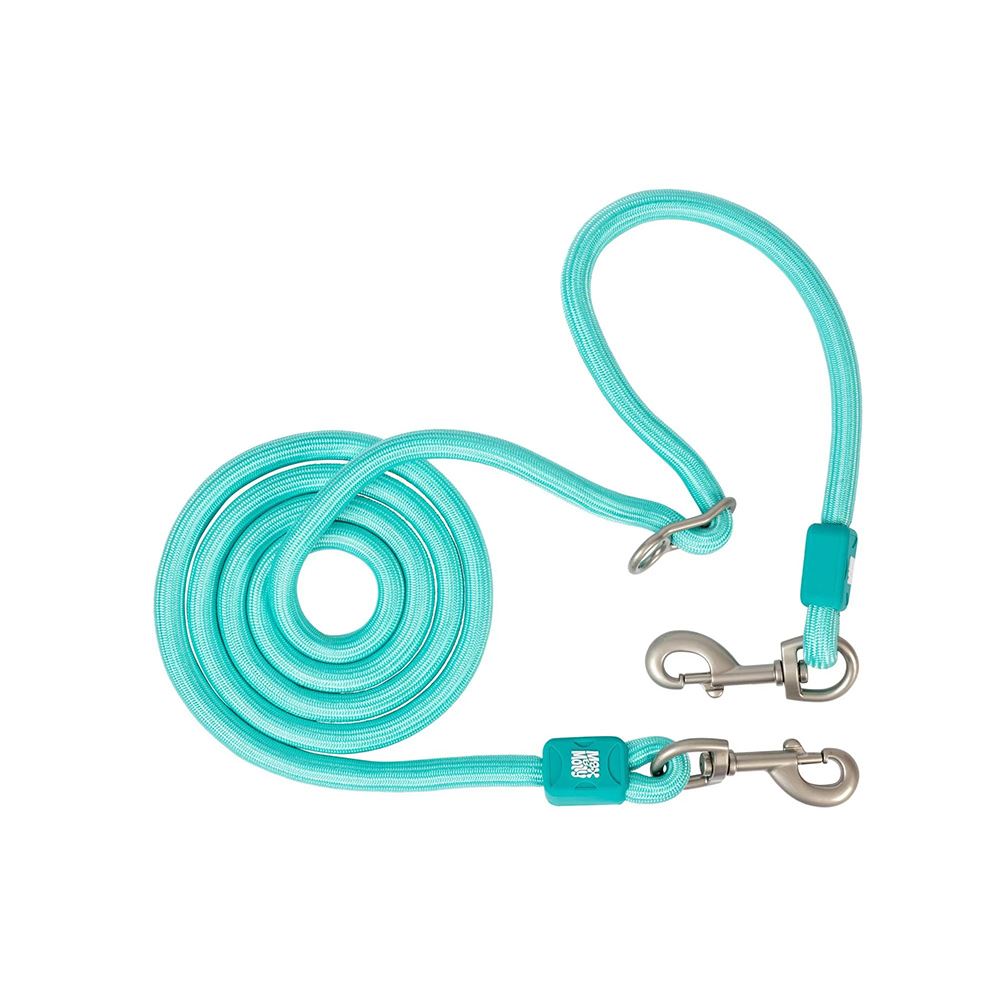 MAX&MOLLY - TRELA REDONDA EM CORDA "MATRIX 2.0 TURQUOISE"