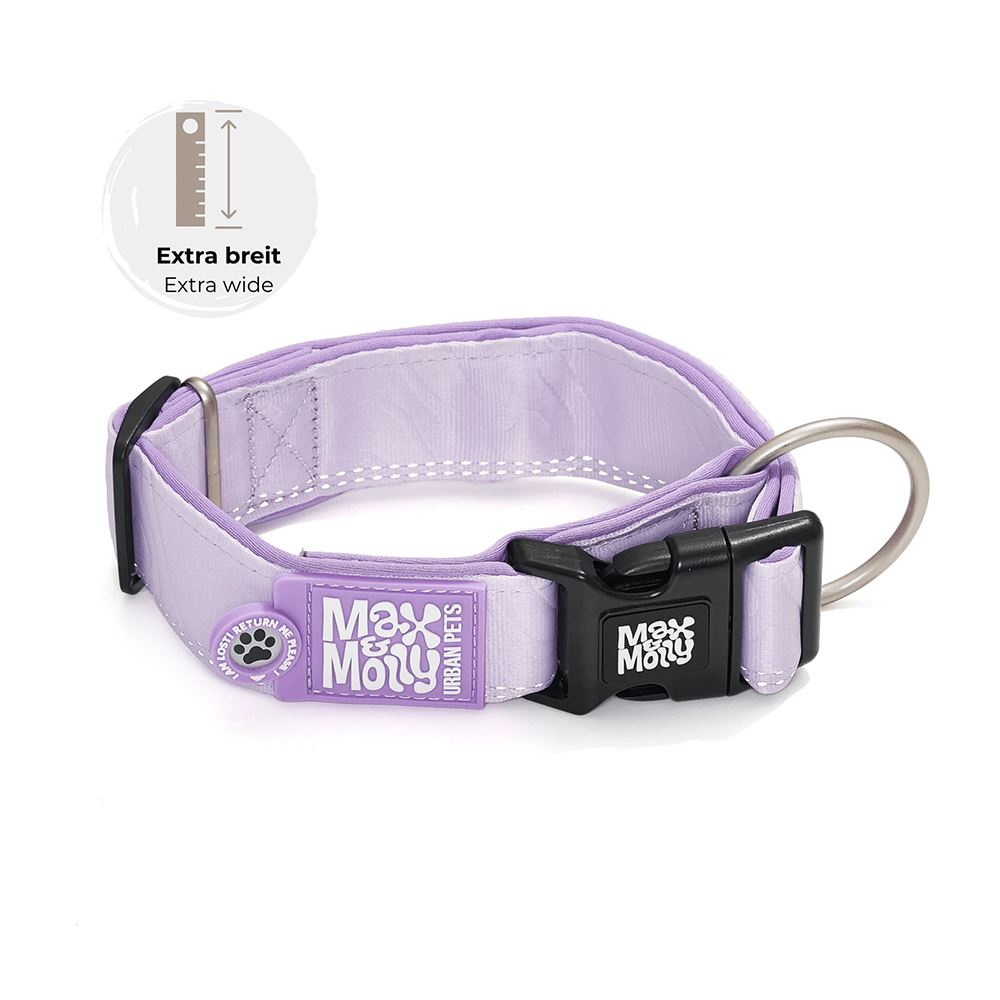 MAX & MOLLY - COLEIRA LARGA COM ID TAG "MATRIX 2.0 LAVENDER"