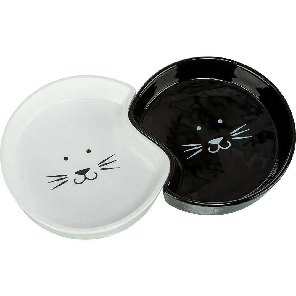 GAMELA RASA EM CERÂMICA "YIN & YAN" PARA GATOS
