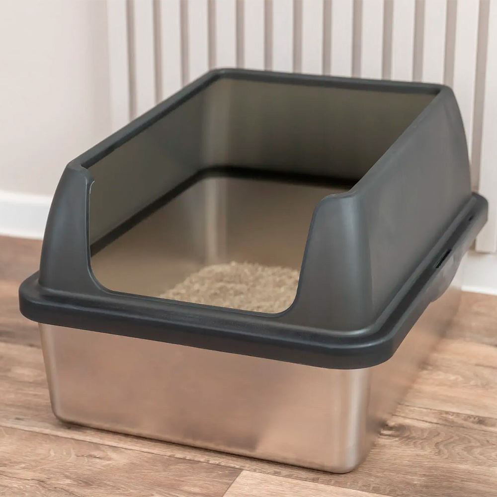 TOILETE "NIRO" EM INOX PARA GATOS