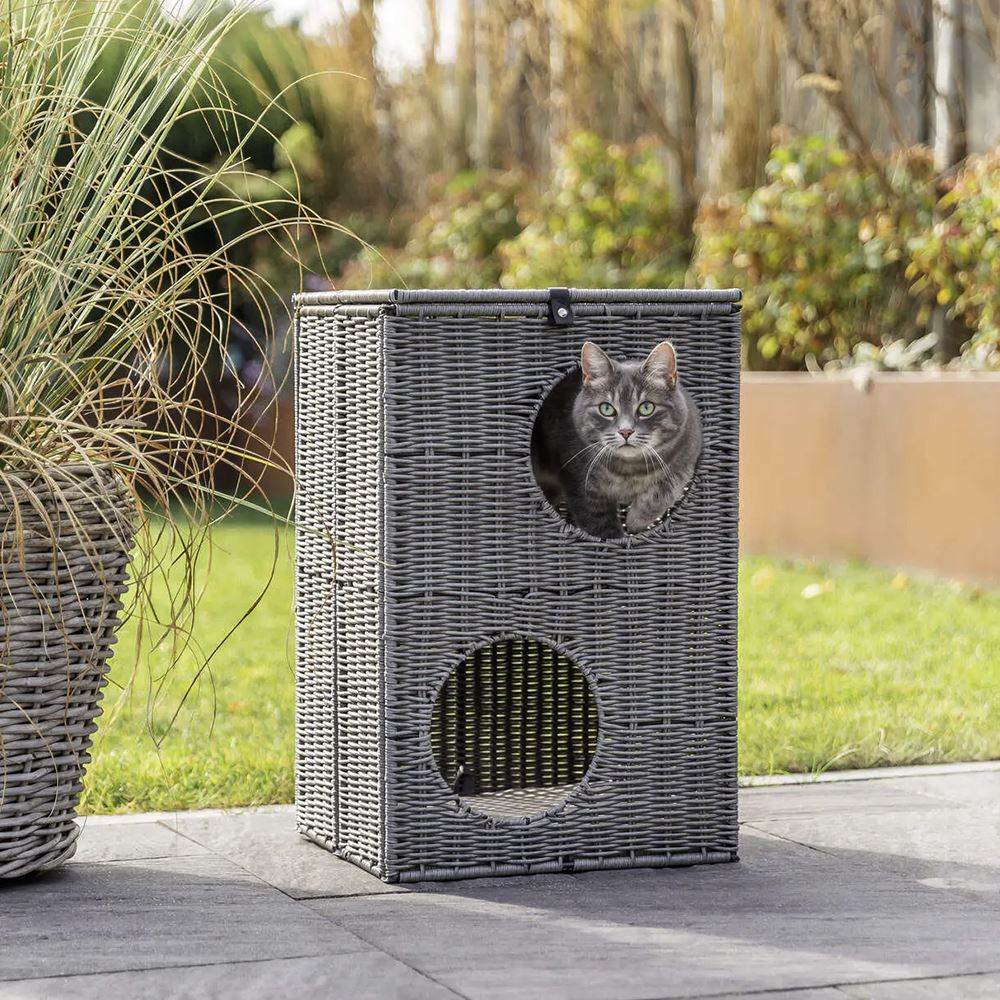 GRUTA "AMALIA" EM POLYRATTAN (COM 2 NÍVEIS)