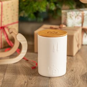 FRASCO PARA SNACKS "XMAS" EM CERÂMICA