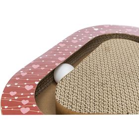 ARRANHADOR TRIANGULAR EM CARTÃO "VALENTINE" COM BOLAS