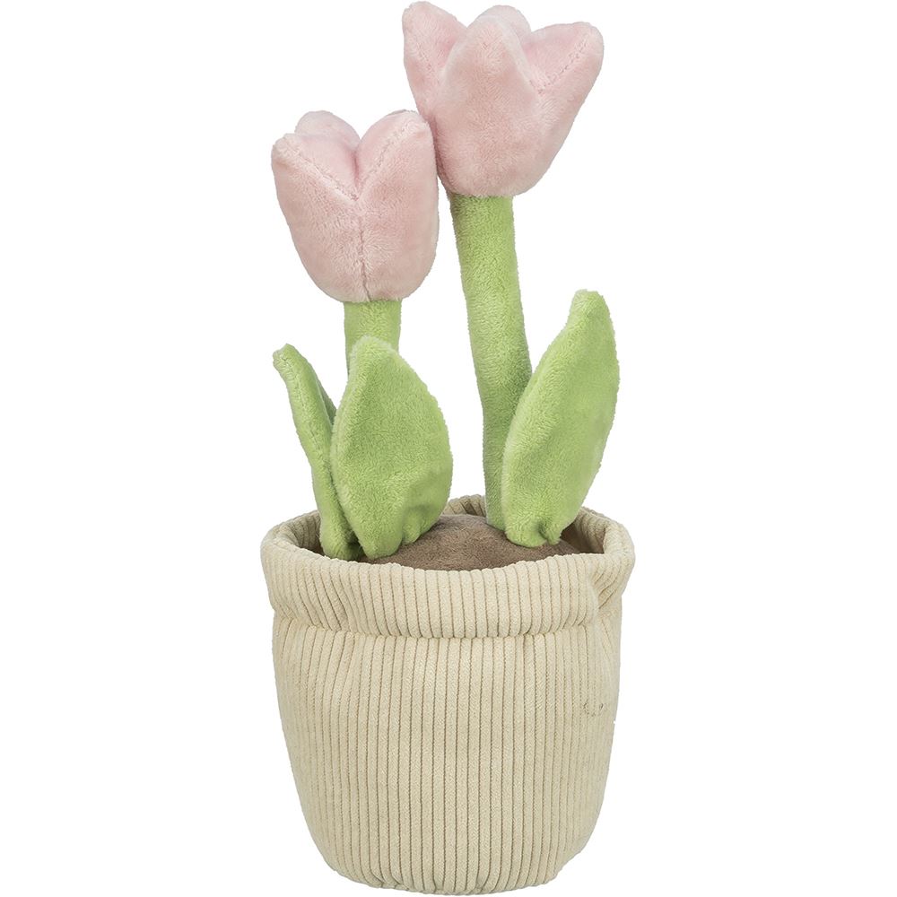 VASO DE TULIPAS DA PÁSCOA EM PELÚCIA