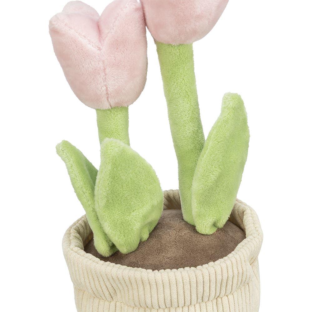 VASO DE TULIPAS DA PÁSCOA EM PELÚCIA